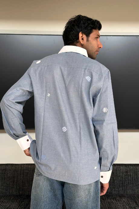 DENIM MOON MEN'S FULL SLEEVE SHIRT