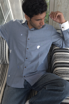 DENIM MOON MEN'S FULL SLEEVE SHIRT