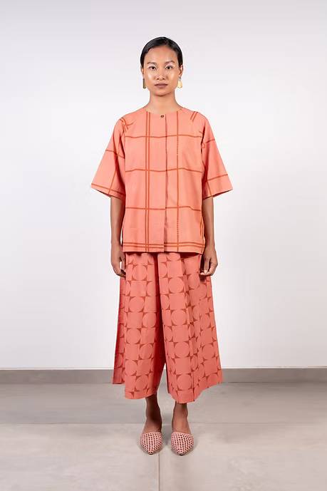 Maya Jaal Raglan Top & Culotte Set