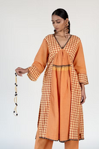 WOVEN SUNSET AAINA TOP AND PANT COORD SET