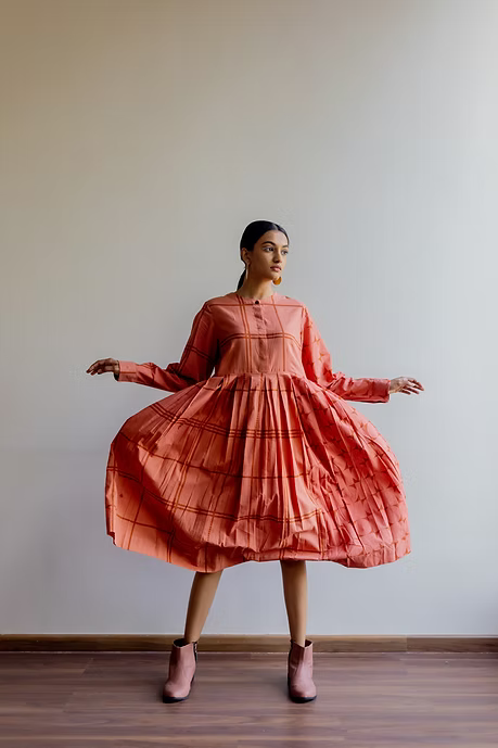 Maya Jaal Half and Half Dress