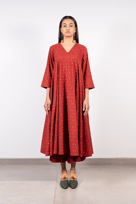 Maroon Solid Culotte