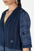 KALA COTTON AERO STRIPE V NECK TOP