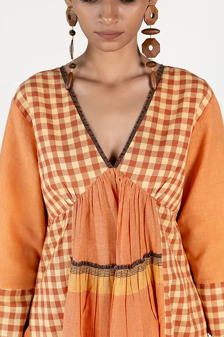 WOVEN SUNSET AAINA TOP AND PANT COORD SET