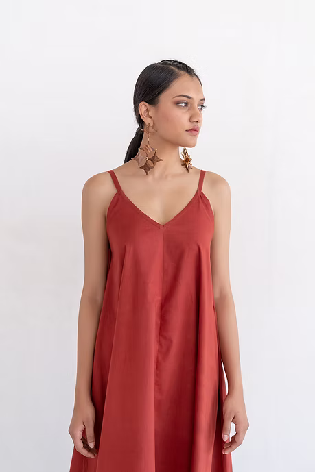 Maroon Indigo Slip Dress