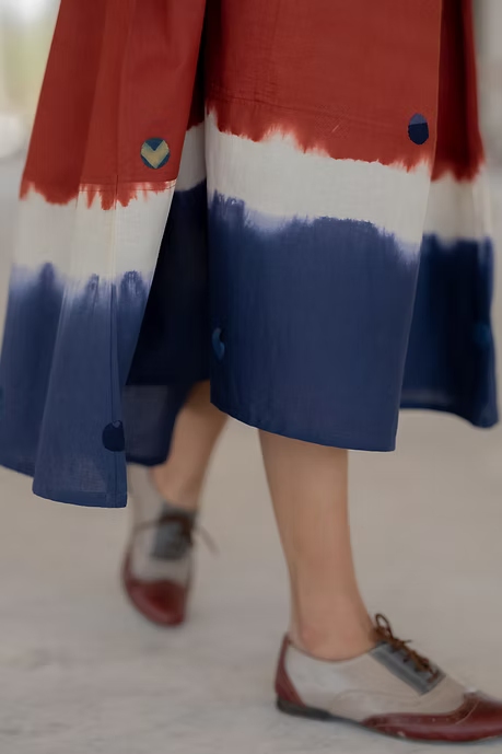 Maroon Indigo Slip Dress