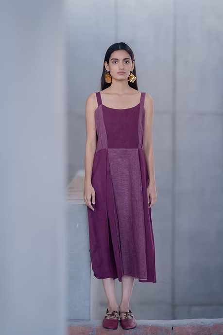 Burgundy Strappy Dress