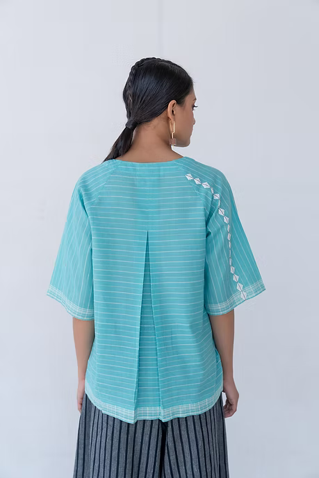 Turq Raglan Top