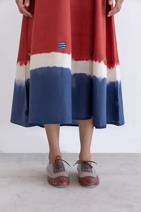 Maroon Indigo Slip Dress