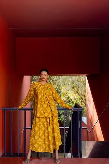 Bright Mustard Tara Co-ord