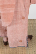 WOVEN OLD ROSE RAYA COORD SET