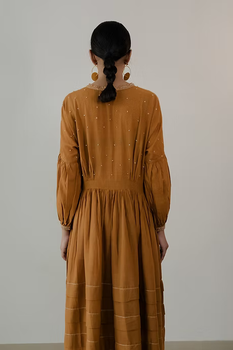 Ochre Kimono Dress