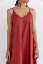 Maroon Indigo Slip Dress