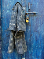 STARS INDIGO MEN’S NOTCH COLLAR SHIRT