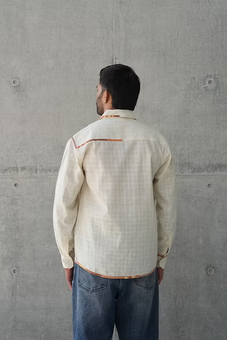 IVORY FULL SLEEVE CONVERTIBLE MEN’S SHIRT