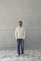 IVORY FULL SLEEVE CONVERTIBLE MEN’S SHIRT