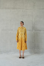 MUSTARD TAARA COLLARED A LINE DRESS