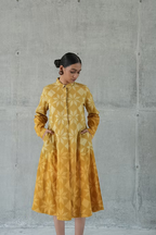 MUSTARD TAARA COLLARED A LINE DRESS
