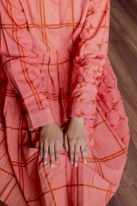 Maya Jaal Half and Half Dress