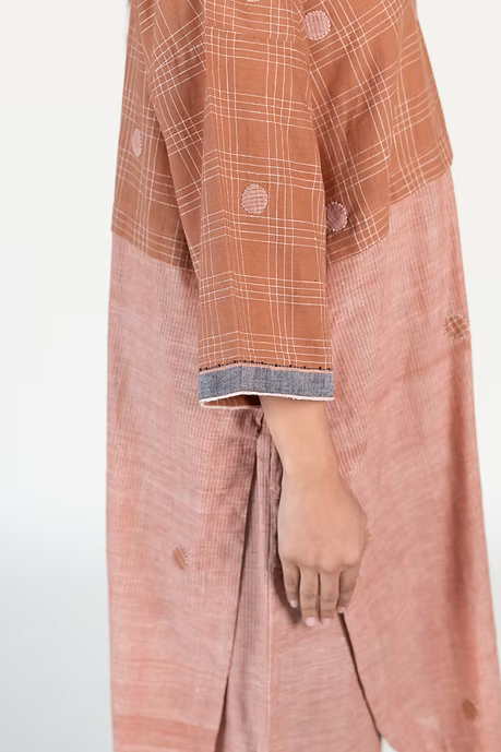 WOVEN OLD ROSE RAYA COORD SET