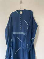 Slant Dhabu Pleated Hem Dress