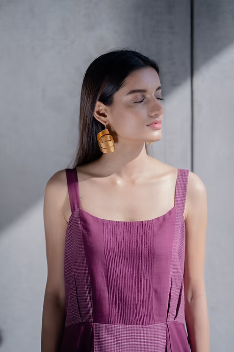 Burgundy Strappy Dress