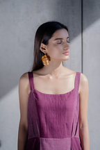 Burgundy Strappy Dress