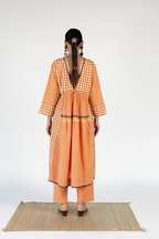 WOVEN SUNSET AAINA TOP AND PANT COORD SET