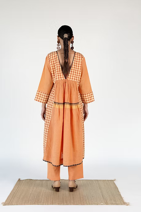 WOVEN SUNSET AAINA TOP AND PANT COORD SET