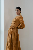 Ochre Kimono Dress