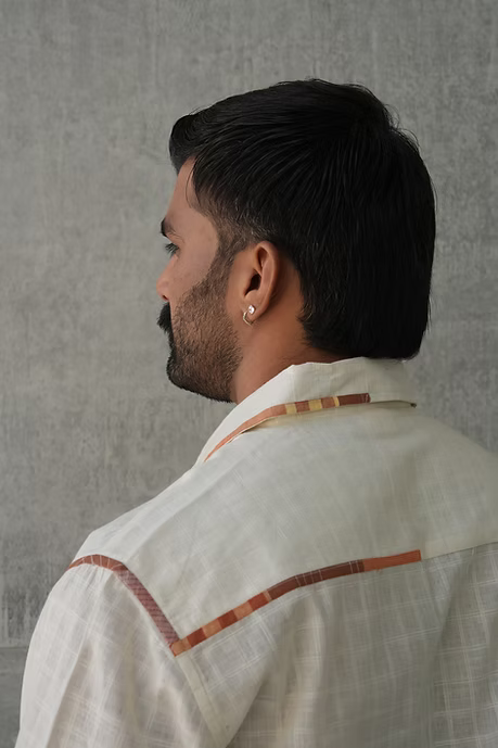 IVORY FULL SLEEVE CONVERTIBLE MEN’S SHIRT