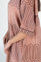 WAVES OUTLINE SHIRT DRESS