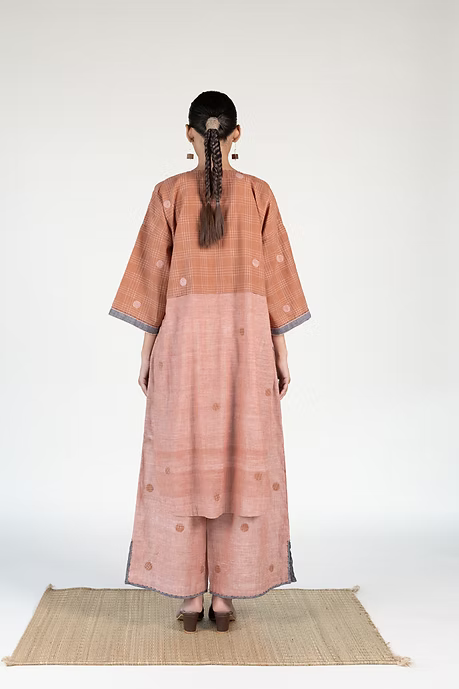 WOVEN OLD ROSE RAYA COORD SET