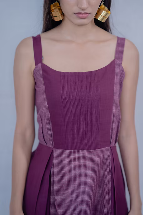 Burgundy Strappy Dress