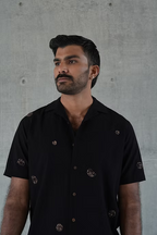 MIDNIGHT MEN’S NOTCH COLLAR SHIRT