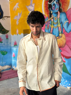 IVORY FULL SLEEVE CONVERTIBLE MEN’S SHIRT