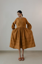 Ochre Kimono Dress
