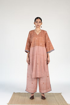 WOVEN OLD ROSE RAYA COORD SET