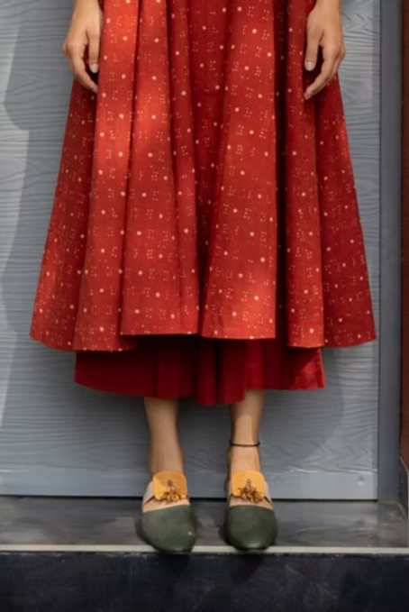 Maroon Solid Culotte