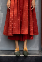 Maroon Solid Culotte