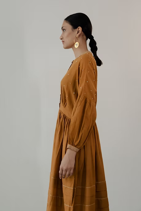 Ochre Kimono Dress